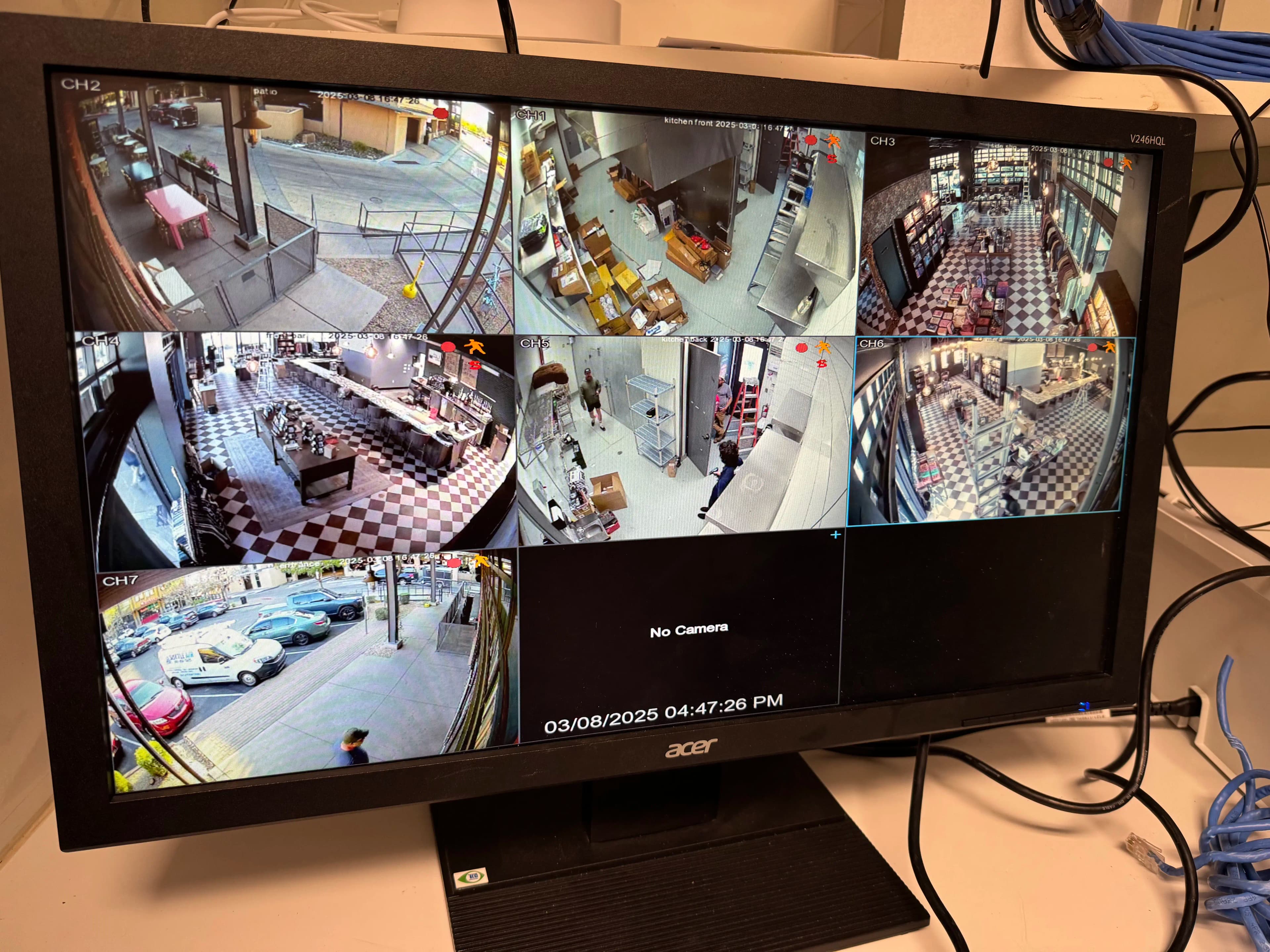 Professional business security installation